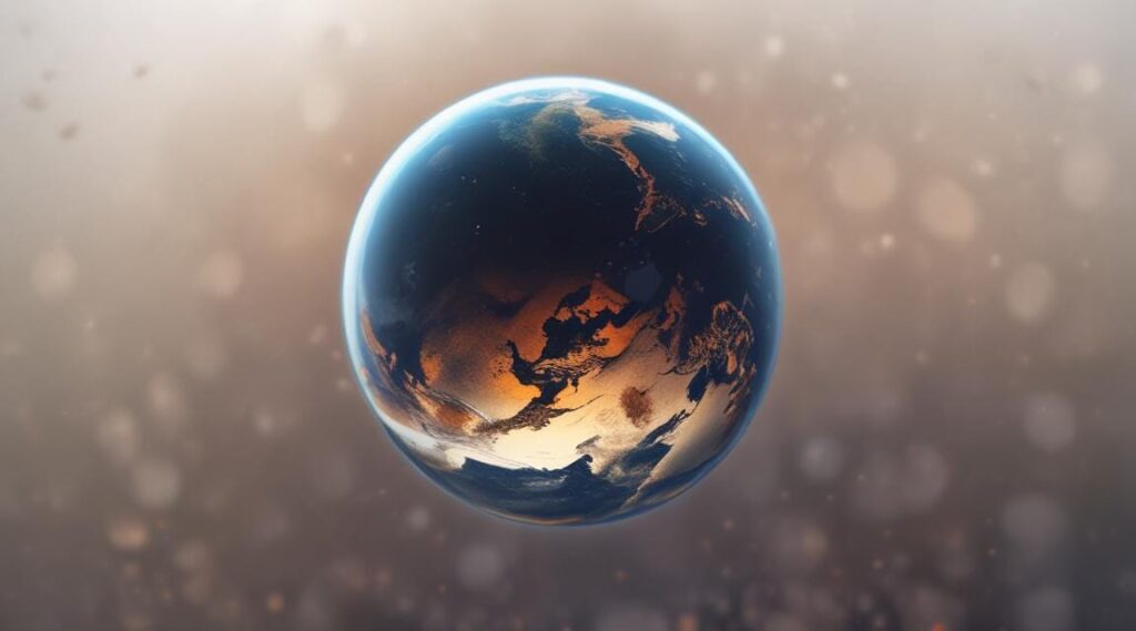 Abstract image of planet earth